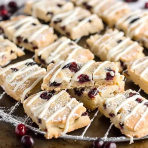 Cranberry White Chocolate Shortbread