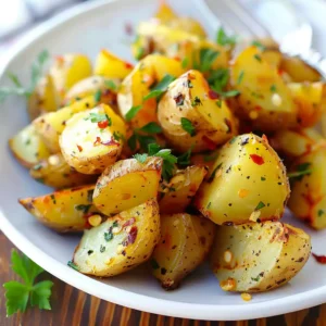 Garlic Chilli Potatoes