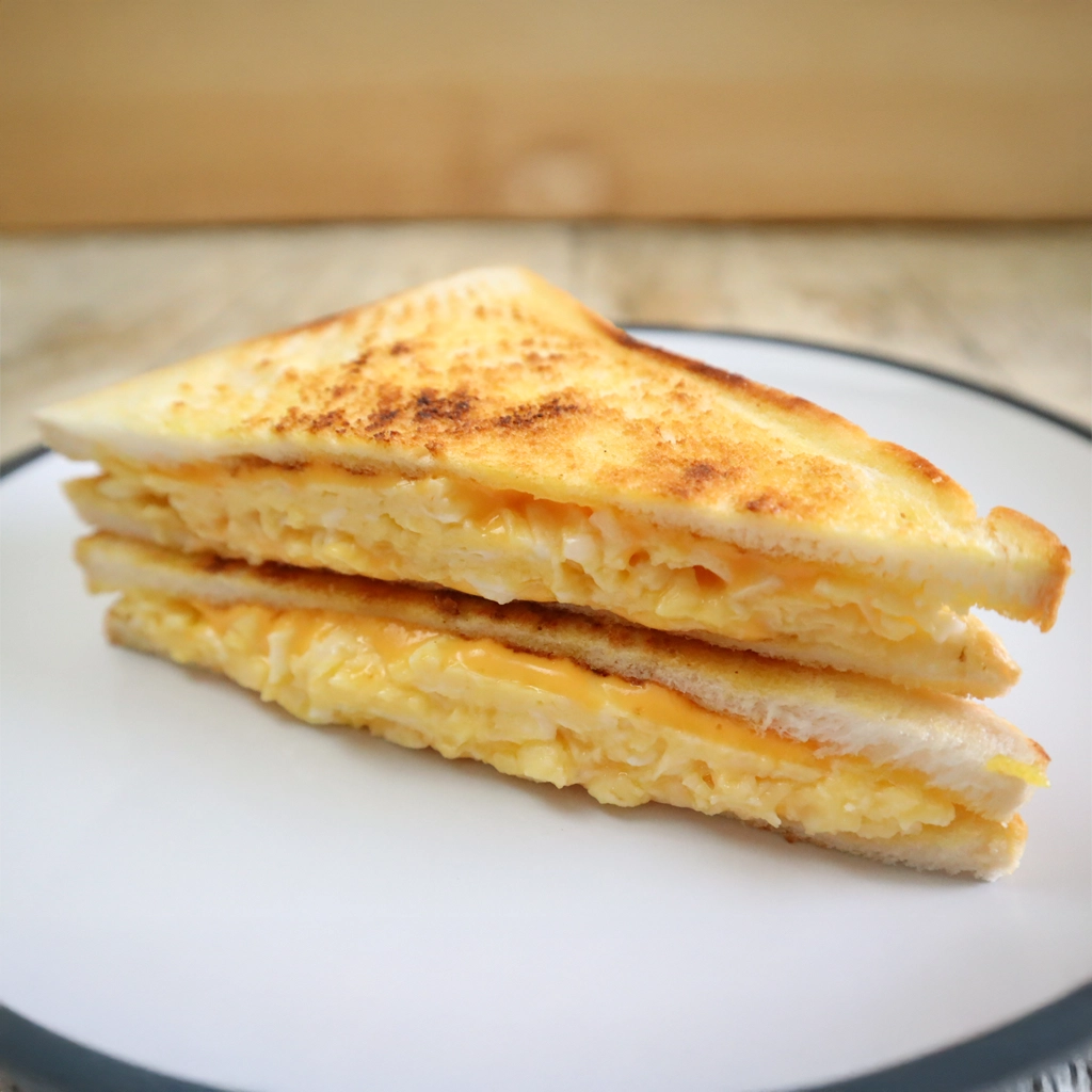 Cheese Scrambled Eggs Sandwich