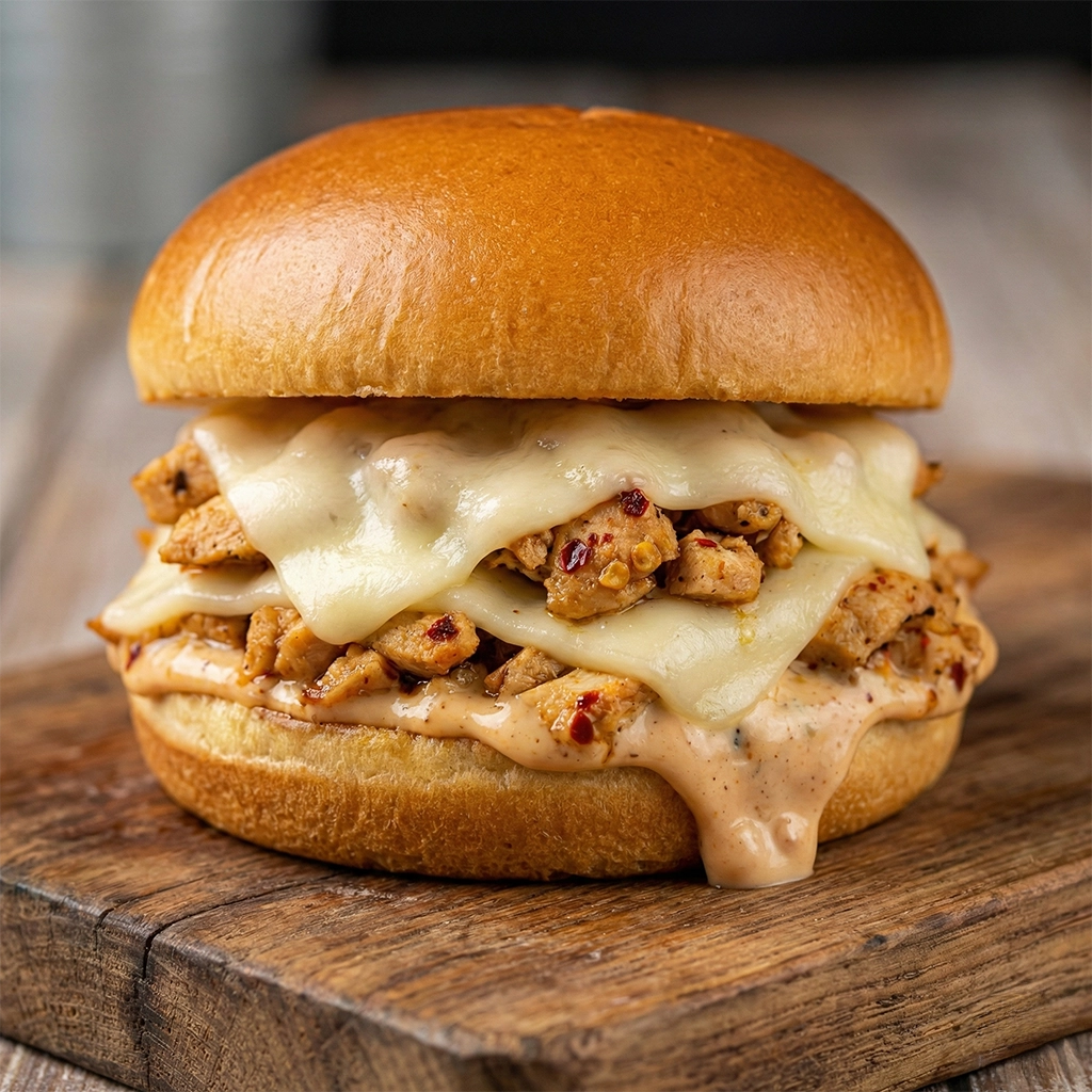 Creamy Chicken Cheese Sliders