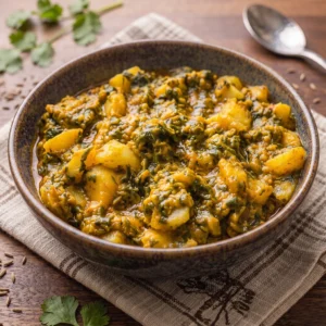 Turnip Spinach Curry