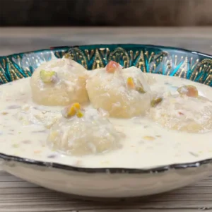 Rasmalai with Milk Powder