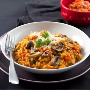 Tomato Mushroom Risotto